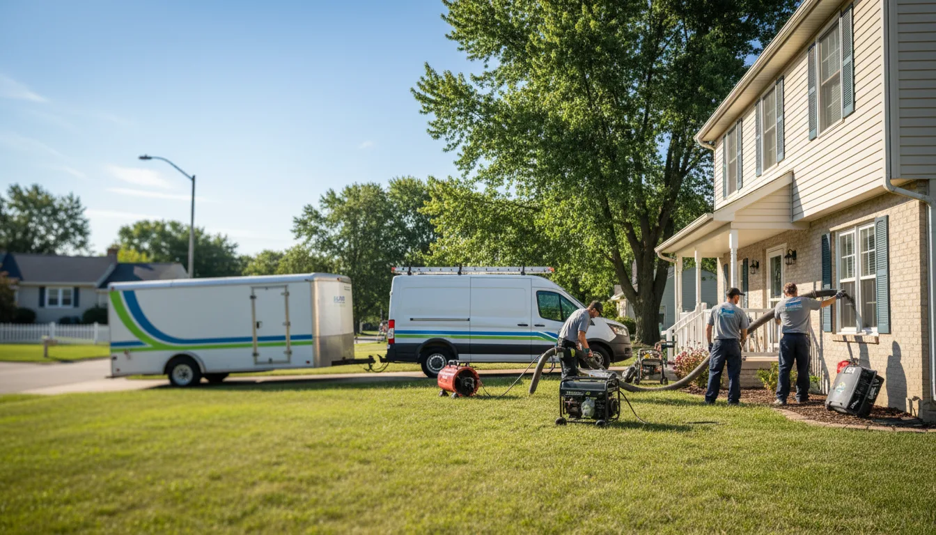 Flooded Basement Restoration And Cleanup With Repair in Bethalto, IL near me